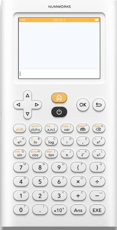 Calculatrice Numworks - simulateur